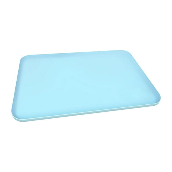 Tapete de silicona para pintar, tapete de silicona para manualidades, mantel individual antideslizante, fácil de limpiar, 24" x 16", Azul
