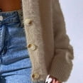thumbnail image 4 of Sweaters for women Women Casual Long Sleeve Knitted Open Front Fashion Loose Elegant Warm Oversized New Knitted Sweater Cardigan ugly christmas sweater women, 4 of 4