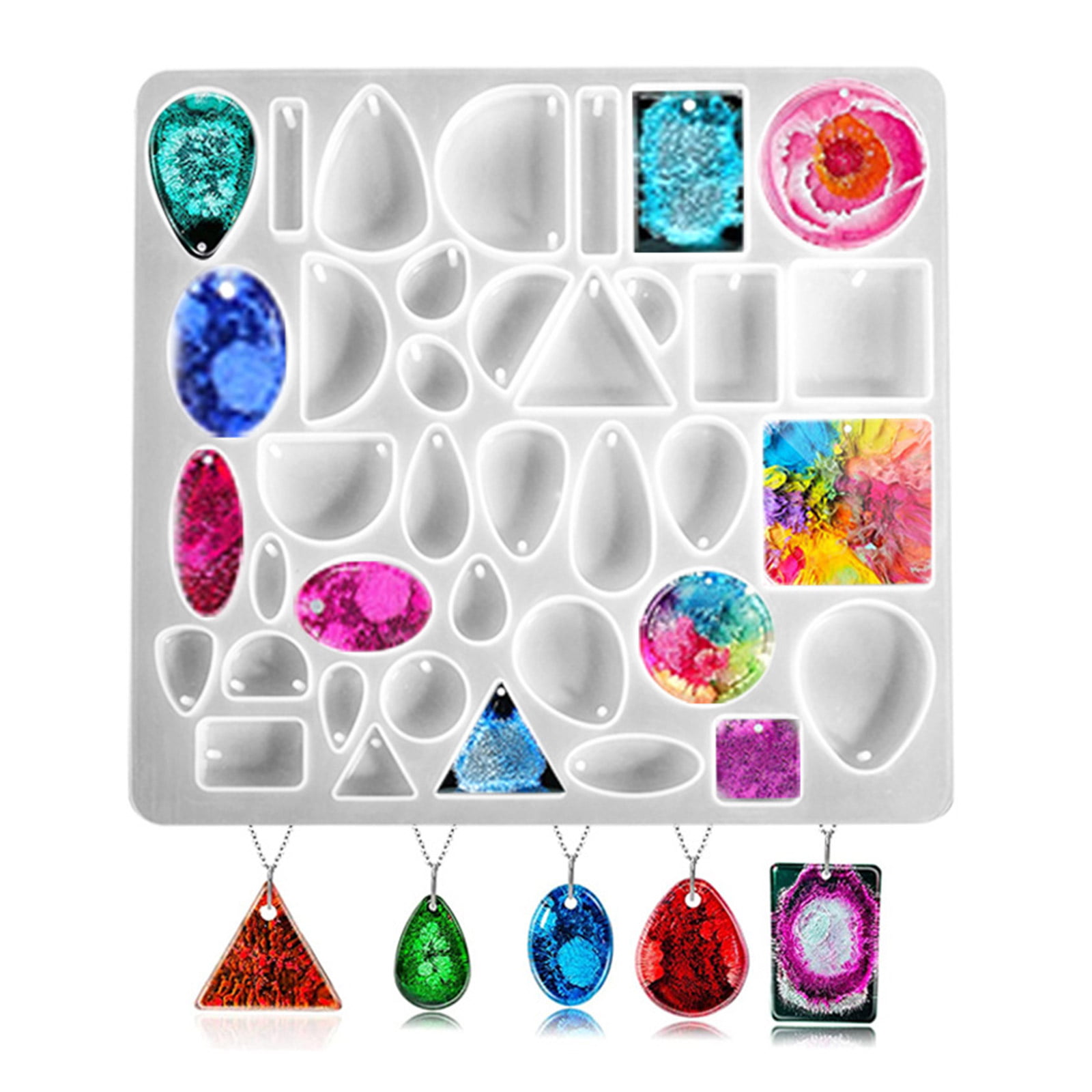 Resin Jewelry Molds DIY Gem Cabochon Pendant, Earring, Necklace Jewelr –  IntoResin