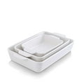 thumbnail image 2 of KOOV Bakeware Set, Ceramic Baking Dish Set, Rectangular Casserole Dish Set, lasagna Pan, Baking Pans Set for Cooking, Cake Dinner, Kitchen, 9 x 13 Inches, 3-Piece (Set of 3, White), 2 of 4