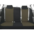 thumbnail image 2 of CalTrend Rear Solid Back & 40/60 Cushion Cordura Seat Covers for 2002-2007 Ford F-150-350 - FD256-06CC Beige Insert with Black Trim, 2 of 3