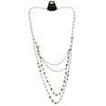 thumbnail image 2 of Mi Amore Statement-Necklace White/Silver-Tone, 2 of 3