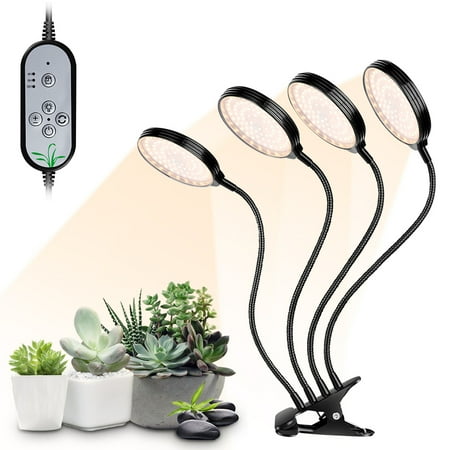 

MABOTO USB Plant Grow Light 312 LEDs Sunlight Full Spectrum Adjustable Desktop Clamp Growing Lamp for Indoor Plants 5 Dimmable Levels 4/8/12H Timer