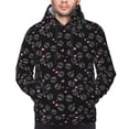thumbnail image 4 of Hoodies for Men - cool skull love Long Sleeve Comfrt Men'S Fashion Hoodies & Sweatshirts, Sweatshirts for Men Hoodies Pullover Clothing Clothes with Pouch, 4 of 7