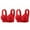 Red, variant on WIZUTIZ Front Closure Bras for Women Plus Size Bras for Women 2-Pack Supportive Bras Wireless Plunging Comfort Full Coverage Bralette Solid Embroidered Underwear for Older Women Athletic XXXXL Beige
