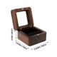 thumbnail image 4 of Anillo de madera Cuadrado Anillo de boda Ranura Mini Anillo de compromiso Elegante Vintage Anillo de boda Ceremonial (negro), 4 of 7