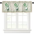 thumbnail image 4 of Window Valances Kitchen Short Curtains, St. Patrick''s Day Gnome Elf with Irish Lucky Clover Shamrock Rod Pocket Curtain Valance Decorative Window Treatment for Living Room Bedroom Bathroom, W54xL18, 4 of 5