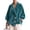 Turquoise #012, variant on Jackets for Women Long Sleeve Velvet Cardigan Oversized Casual Outerwear for Spring Fall Winter, XL