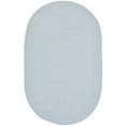 thumbnail image 1 of Safavieh Braided 3' X 5' Oval Hand Woven Cotton Pile Rug in Light Blue, 1 of 4