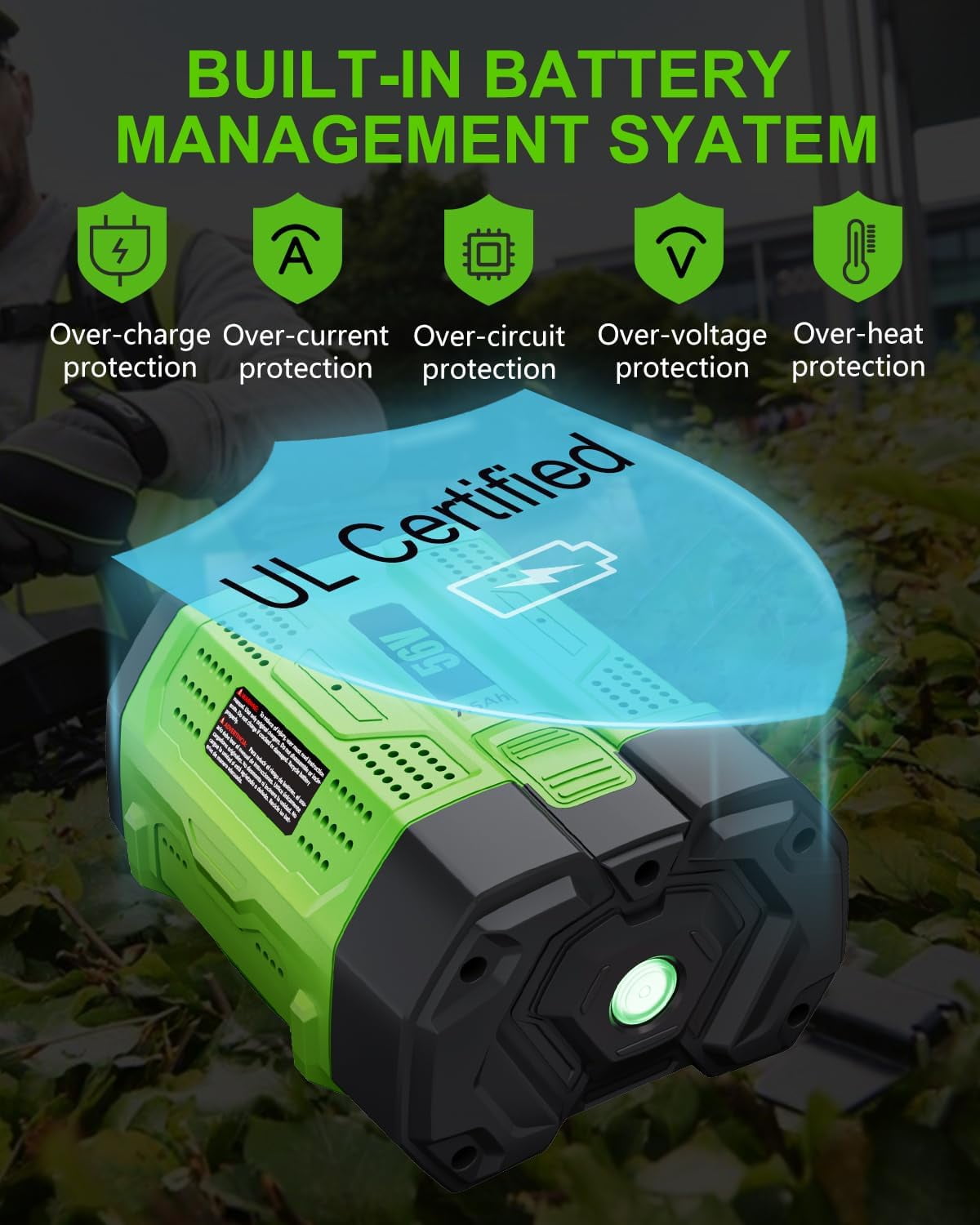 4pack 7.5Ah Replacement for EGO 56V Lithium-ion Battery BA1400T BA2800 BA2800T BA4200 BA4200T Compatible with EGO 56Volt Power Tools Lawn Mower Leaf Blower Chainsaw