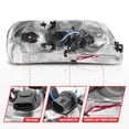 thumbnail image 5 of ANZO 1997-2003 Ford F-150 Projector Headlights w/ Light Bar Chrome Housing - 111504, 5 of 5