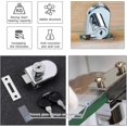thumbnail image 4 of Glass Door Lock, 4pcs Cam Locks, Glass Door Cabinet Showcase Security Lock For 5-8mm Glass Door Without Drilling (with 8 Keys), 4 of 5