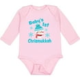 thumbnail image 3 of Inktastic Baby's 1st Chrismukkah with Cute Snowman and Snowflakes Boys or Girls Long Sleeve Baby Bodysuit, 3 of 5