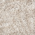 thumbnail image 5 of SAFAVIEH Rio Kynaston Solid Polyester Shag Area Rug, Beige/Ivory, 6' x 6' Round, 5 of 8