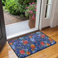 thumbnail image 2 of Pioneer Flower Floral Print Pattern Door Rugs,Washable Non Slip Door Mats Indoor,Decorative Door Mats,Entry Mat Indoor for Entrance,Bedroom,Kitchen,Bathroom,30"x17", 2 of 6