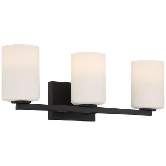 62623-MBL/OPL Access Lighting Sienna - 3 Light Bath Vanity-7.25 Inches Tall and 21 Inches Wide-Matte Black Finish