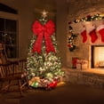 thumbnail image 4 of Arcs de Noël Rouges avec Lumières LED, Couronne de Décoration d'Arbre de Noël Arc Lumièretopper pour Décoration de Noël Intérieure Extérieure, 4 of 5