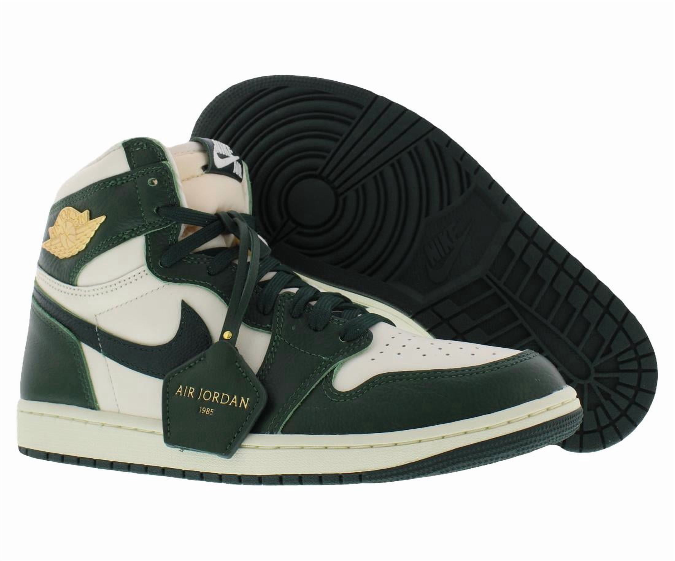 Women's Air Jordan 1 HI OG Pale Ivory/Pro Green-Fir (FD2596 101) - 11
