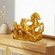 thumbnail image 3 of Estatua de caballo, adornos de caballo, figura de escritorio, modelo animal, escultura de caballo, figuras de caballo para comedor, oficina, decoració Oro, 3 of 8