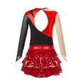 thumbnail image 4 of DPOIS Kids Girls Gymnastic Leotard with Skirt Sets Red 12, 4 of 7
