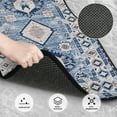 thumbnail image 3 of Car Floor Mats Set of 4, Oriental Antique Blue Kilim Rug Vehicle Front Rear Carpets Mats Car Floor Rugs Non-Slip Auto Foot Mats Car Accessories Universal Fit for Car SUV Truck Van, 3 of 7