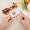 thumbnail image 4 of 3mm Flat Leather Cord 5M Long Genuine Leather Strip 2mm Thick Cowhide Leather String Braiding Thread Rope for Bracelets Neckacle Jewellery Making Boot Lace DIY Beading Crafts Sandy Brown, 4 of 8