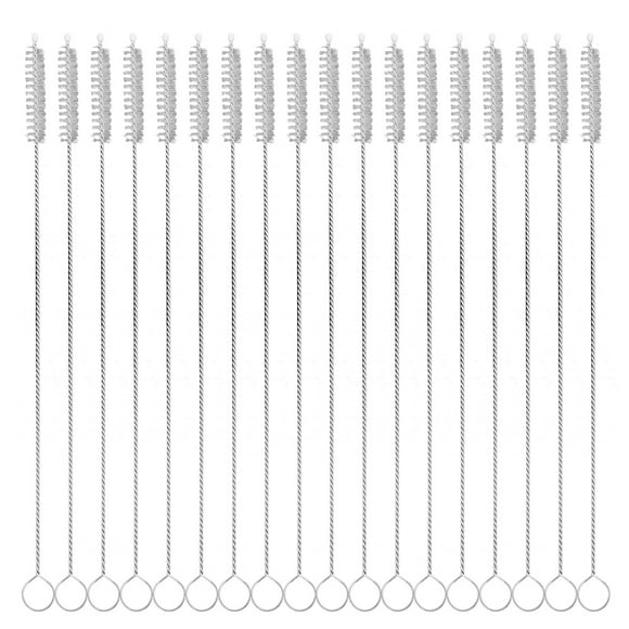 EeaseMX Cepillo de limpieza de tubos para biberones, reutilizable, con pajita, 20 unidades