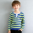 thumbnail image 4 of Kids Long Sleeve Shirts Fashion Crewneck Casual Pullover Tops Spring Lightweight Basic Tees Size 3-15, 4 of 6