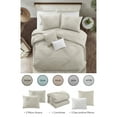 thumbnail image 3 of Grace Living Ensemble de Couette en Polyester Fitzgerald - Plissée, Couleur Neutre Unie, 3 of 6