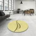 thumbnail image 4 of Ahgly Company Machine Washable Indoor Rectangle Transitional Corn Yellow Area Rugs, 5' x 7', 4 of 7