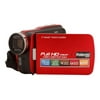 Polaroid iD879 - Camcorder - 1080p - 5.0 MP - 5x optical zoom - flash card - red