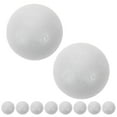 thumbnail image 1 of BRIGHTFUFU 10 piezas 5 cm blanco medio estrella en forma de espuma de poliestireno adornos de decoración de fiesta artesanal de bricolaje, 1 of 7
