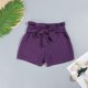 thumbnail image 4 of Gibobby Yoga leggings cortos Pantalones cortos de mallas elásticas con lazoEl poliésterPara uso diarioAl libreDama(Morado,G), 4 of 5