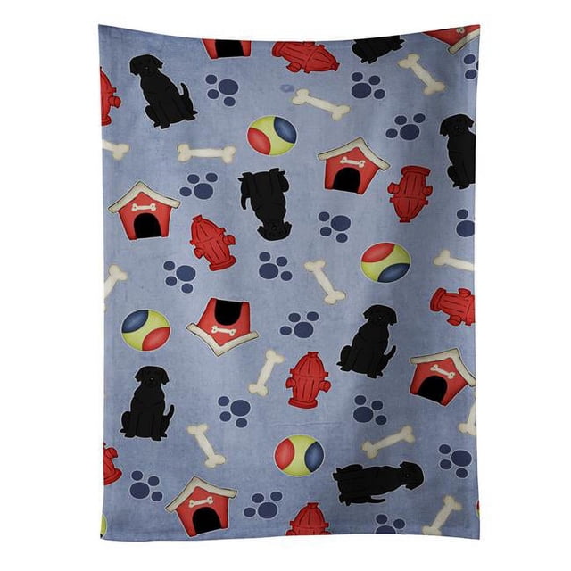 Carolines Treasures BB2670KTWL Dog House Collection Black Labrador Kitchen Towel