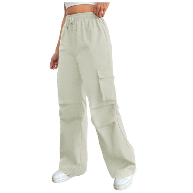 WEAIXIMIUNG Ensembles de Pantalons pour Femmes Invitées de Mariage Pantalons Cargo Pantalons Jogger pour Femmes Amples à Cordon Légers Pantalons de Sport de Randonnée avec Poches