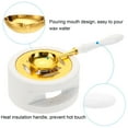 thumbnail image 5 of Uxcell Wax Stamp Seal Kit, Wax Seal Warmer with Melting Spoon Retro Melt Stove Pot, White, 5 of 7