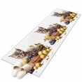 thumbnail image 2 of 2x6 Washable Runner Rug, Cute Cat Non-Slip Hallway Runner for Entryway Kitchen Bedroom, and Fruits Purple Grapes Indoor Carpet Runner Floor Mat, 2 of 9