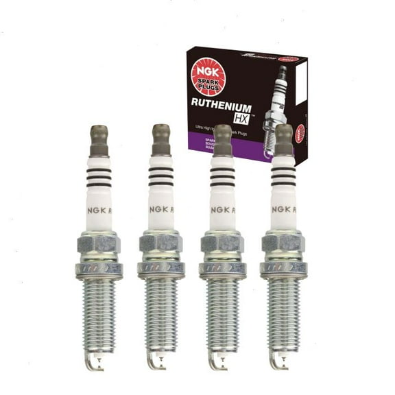 4 pc NGK Ruthenium HX Spark Plugs compatible with Acura TLX 2.4L L4 2015-2020