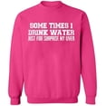 thumbnail image 2 of OXI Crewneck Sweatshirt -Basic Casual Sweatshirts for Men's and Women Fleece Sweatshirt Long Sleeve- Heliconia Large, 2 of 2