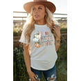 thumbnail image 4 of ABPHQTO Camiseta con gráfico de hogueras de calabazas de franela blanca para mujer, 4 of 5