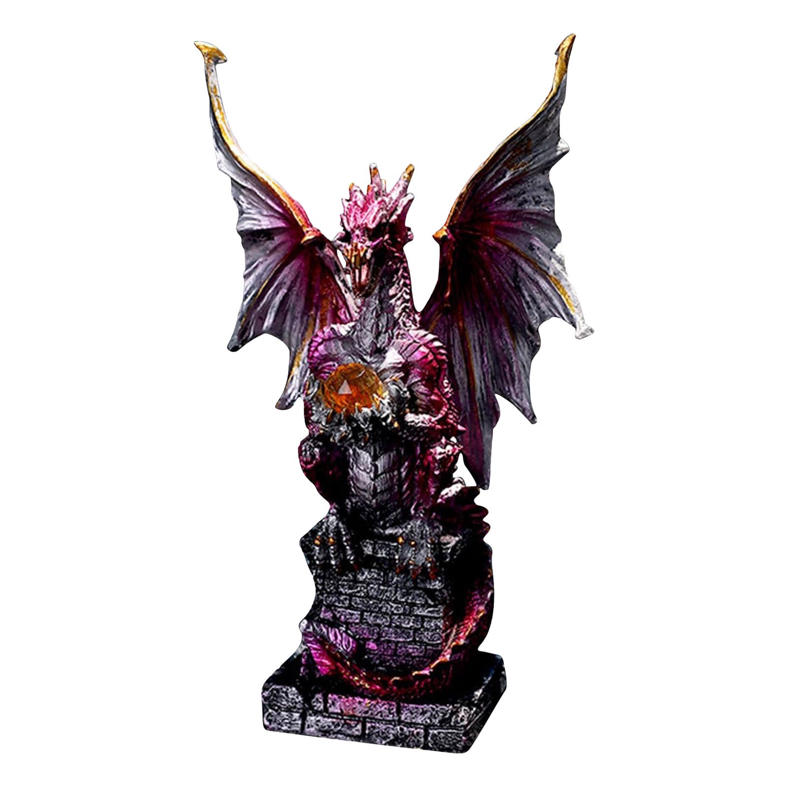Figurine Dragon Squelette Fantôme - Statue Articulée Imprimée 3D Blanc | Décoration Halloween, Bureau, Univers Fantastique
