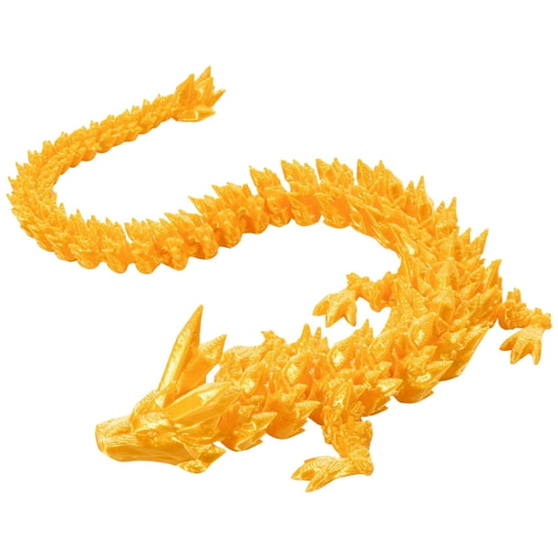 Figura coleccionable de plástico de dragón impreso en 3D 30/40/53 cm dragón articulado