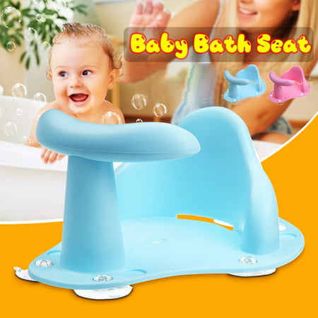 Child Kids Safe Bath Tub Ring Seat, Pink Baby Bathtub Ring With Suction Cups