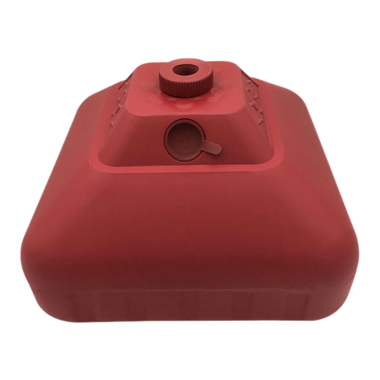 figatia Water Fillable Umbrella Base Parasol Holder, Square Patio Umbrella Holder Outdoor Umbrella Stand for Yard Lawn Beach Poolside Red