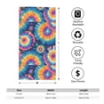 thumbnail image 2 of Polyester Long Towel Multi-Size Water Absorption Good Bright Fluffy Soft For Bathroom Swimming Pool Beach Outdoor Travel Silver Tie Dye Vibrant Colors And Swirling Patterns, 2 of 8