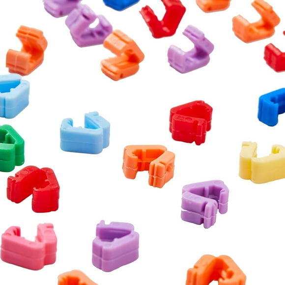 Woeilo 100PCS Balloon Clips, Efficient Balloon Tying Tool for Time-Saving and Seamless Sealing, Ballon Flower Clip Perfect for Party Decorations and Accessories, Balloon Tie Knot Tool