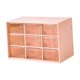 thumbnail image 5 of Mini organizador de cajones para escritorio, estuche para guardar joyas, cajones transparentes. 9 Cajones Rosa Piel, 5 of 9