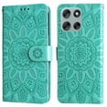 thumbnail image 5 of Funda tipo cartera GANGXUN para Motorola Moto G56 , diseño girasol, cuero PU, soporte, cierre magnético, tarjetero, 5 of 5