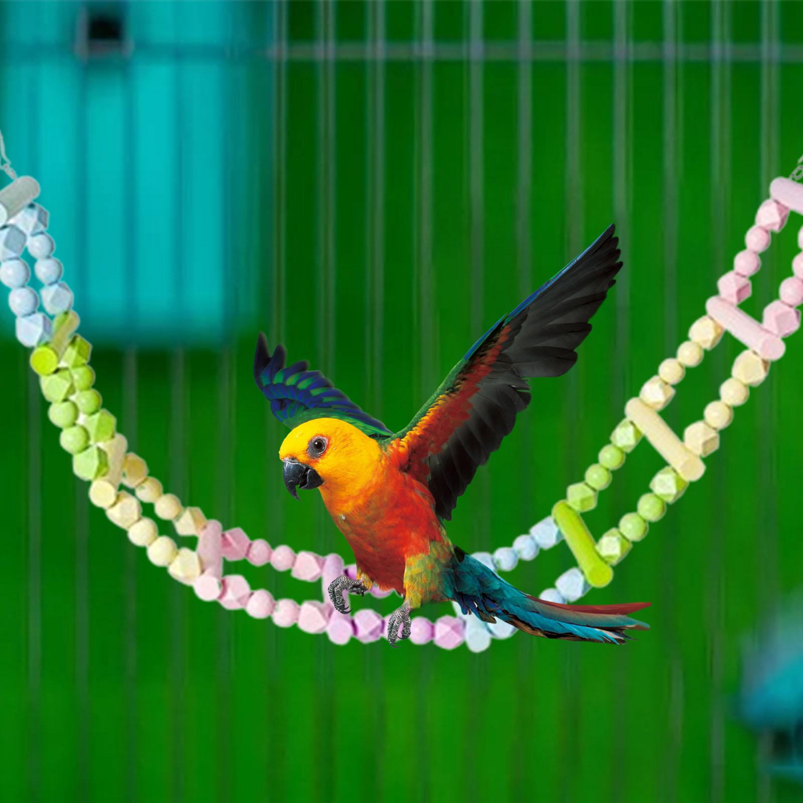 Bvdfgk Bird Ladder Bridge Bird Playpen Cage Accessories Wood Perch Toy Parrot Stand for 10 Ladders