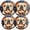 Black0343, variant on Electric Stove Burner Covers,4 Pcs Round Gas Burner Cover,8 and 10 Inch,circular pattern with intricate mandala